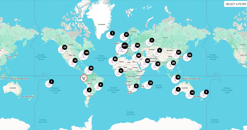 La carte interactive du French Design